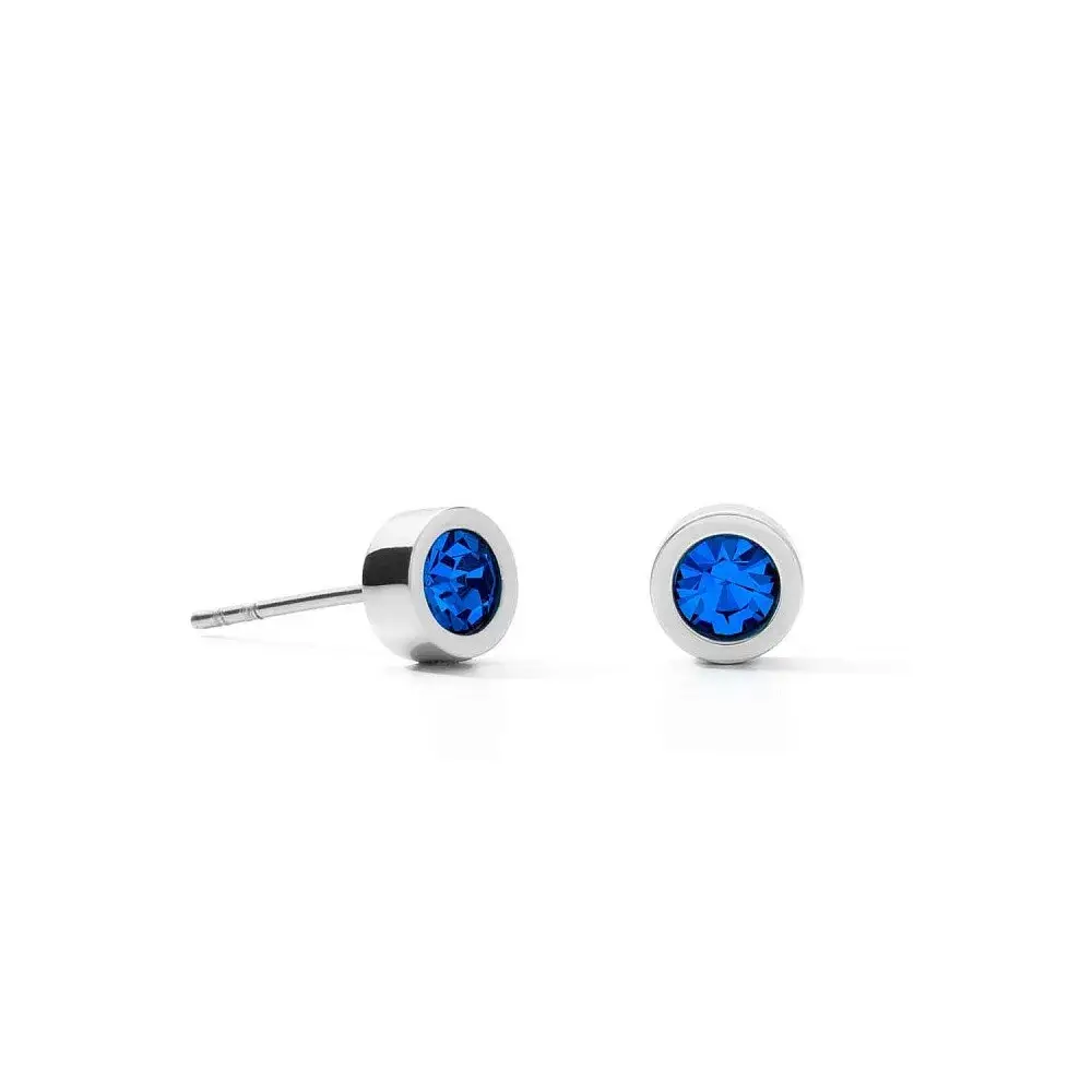 Серьги Coeur de Lion Blue-Silver 0227/21-0717