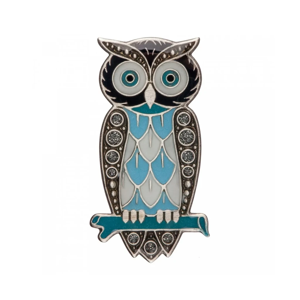 Брошь Clara Bijoux Сова F25012-42 BL