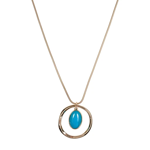Колье Fiore Luna TURQUOISE OPAL LN5142 BL/G