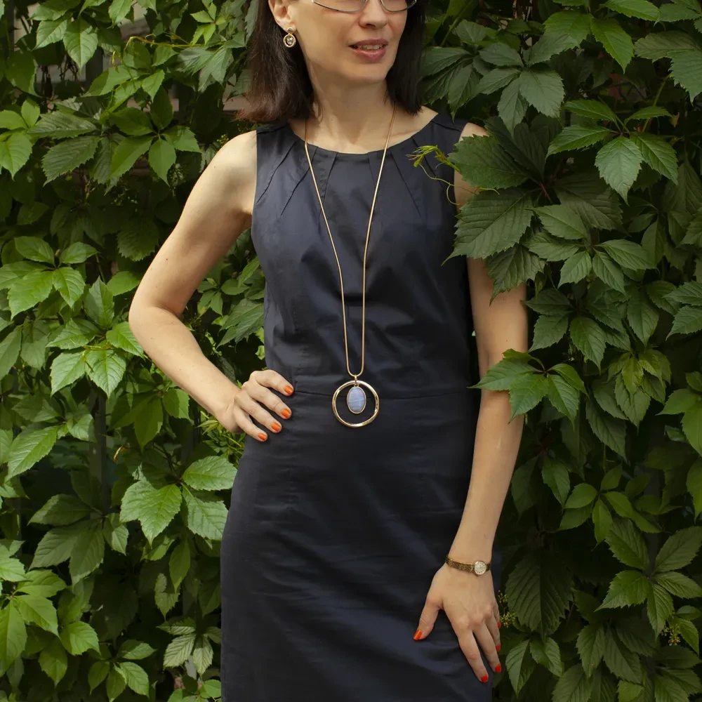 Колье Fiore Luna TURQUOISE OPAL LN5142 BL/G