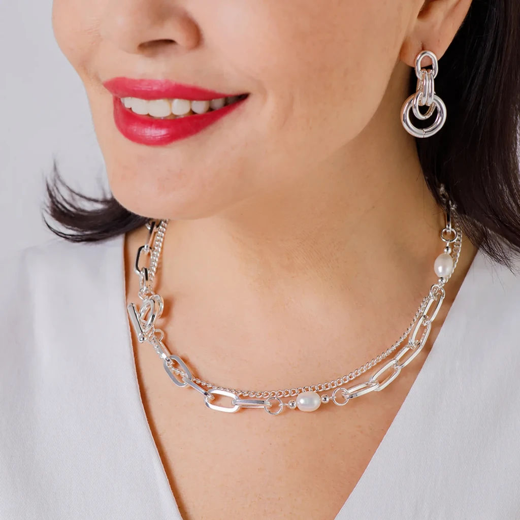 Колье Fiore Luna Four Pearls Togl BL4511 S