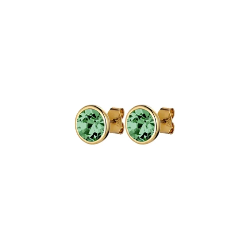 Пусеты DIA SG LEAF GREEN 420001 G/G