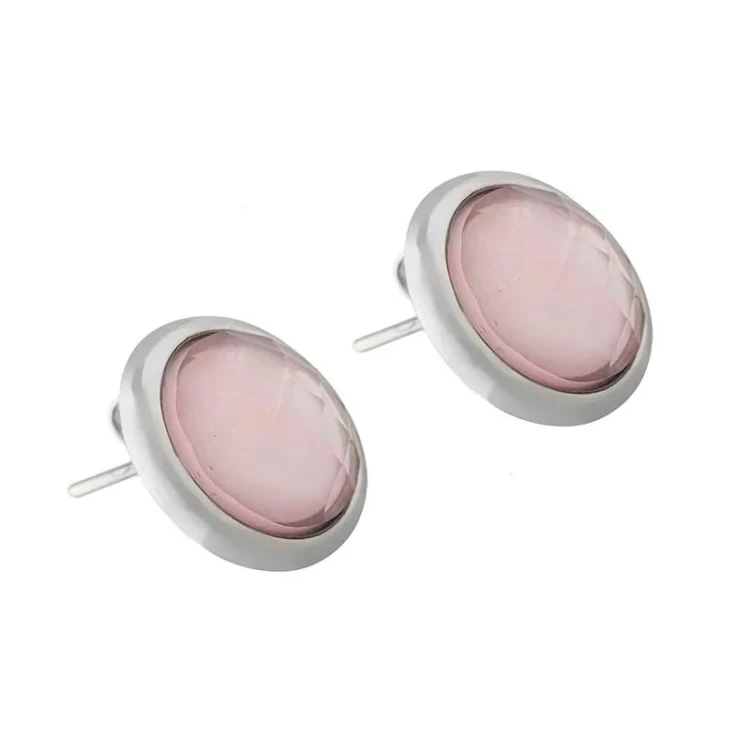 Possebon Пусеты quartz rose A9997.9 R/S