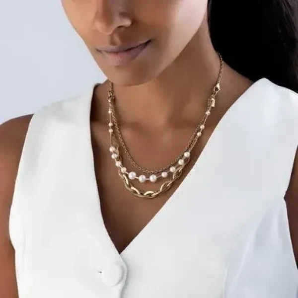 Колье Coeur de Lion White-Gold 1110/10-1416