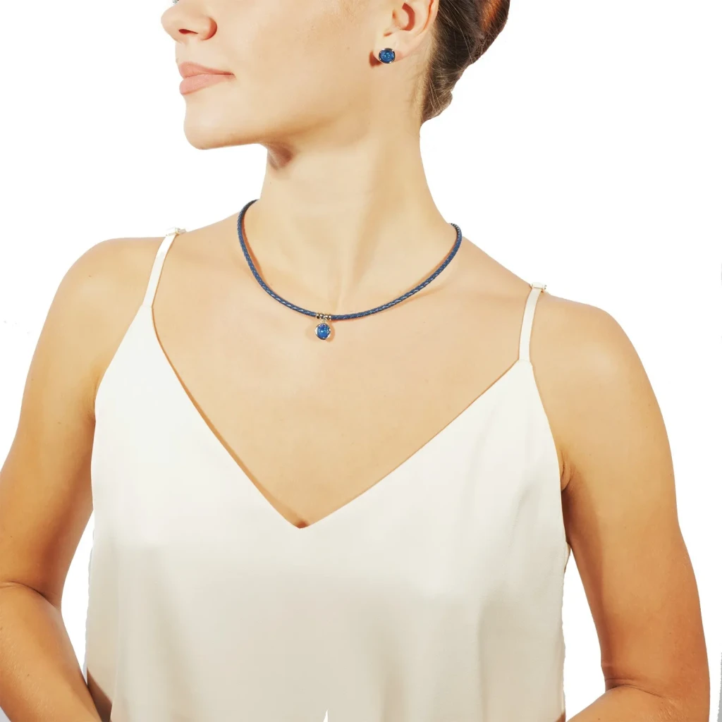 Колье Fiore Luna Royal Blue Delite B1909.23 BL/S