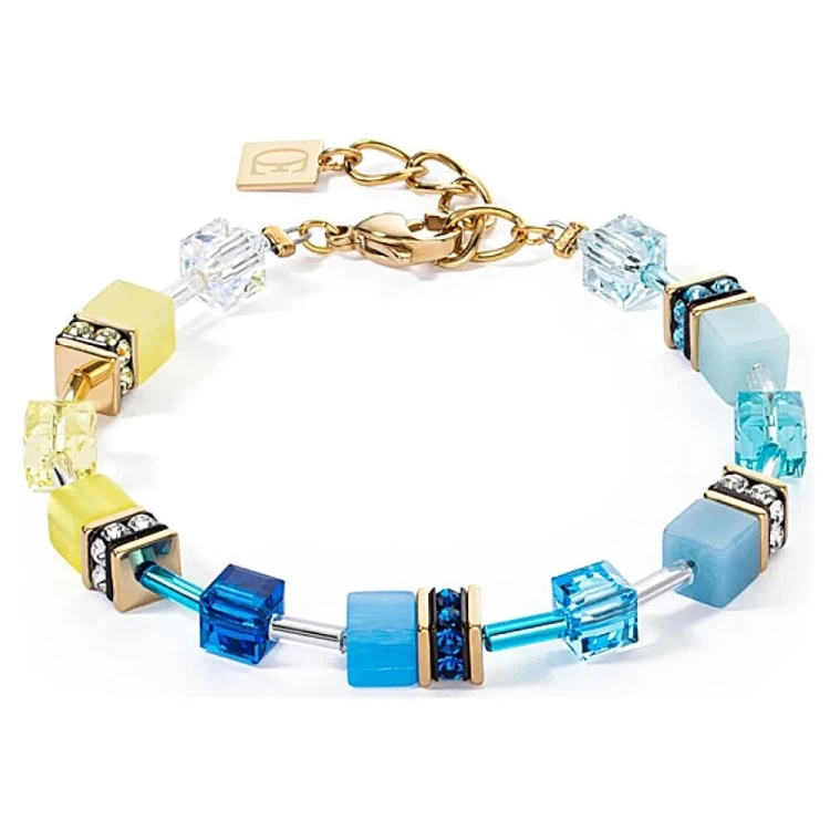 Браслет Coeur de Lion Turquoise-Yellow 2838/30-0601