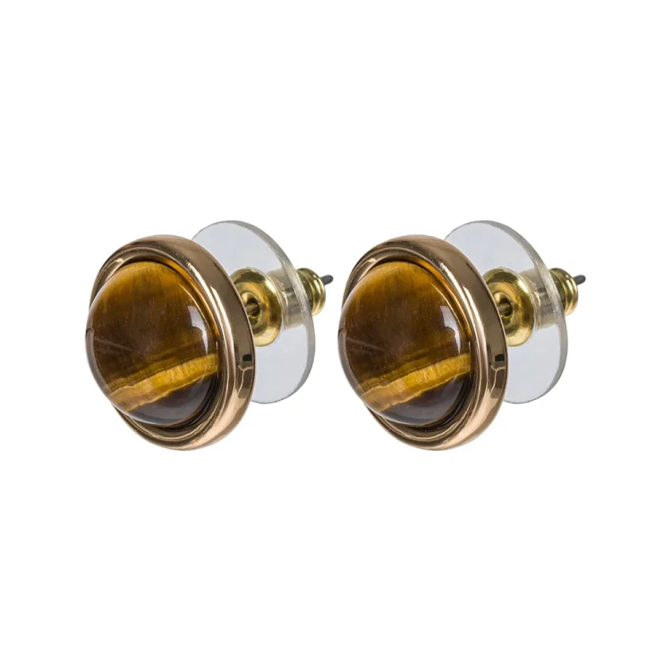 Fiore Luna Пусеты TIGER EYE LE1110 BR/G