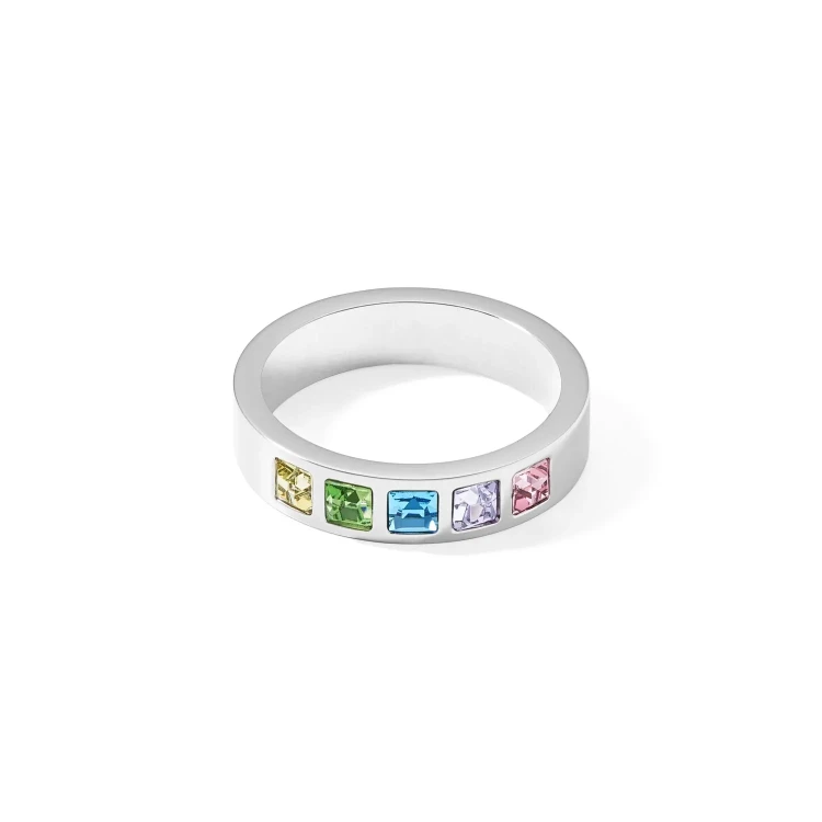 Кольцо Coeur de Lion Multi-Pastel-Silver 16,5 0130/40-1580 52