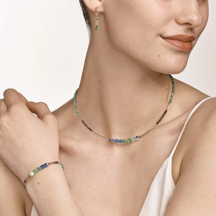 Браслет Coeur de Lion Shades Of Green-Petrol 5027/30-0537