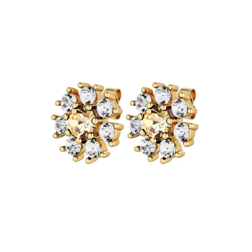 Серьги Dyrberg Kern AUDE SG GOLDEN / CRYSTAL 430070