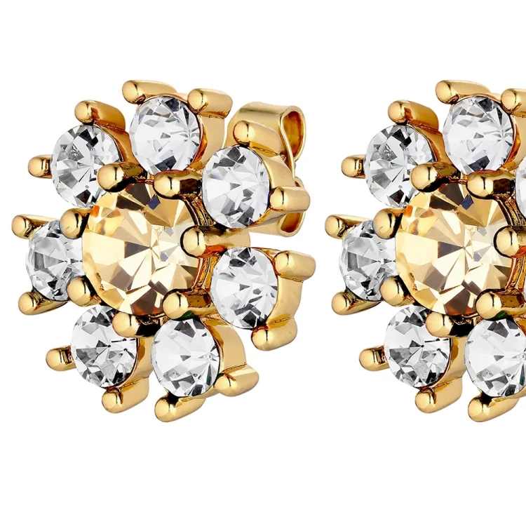 Серьги Dyrberg Kern AUDE SG GOLDEN / CRYSTAL 430070
