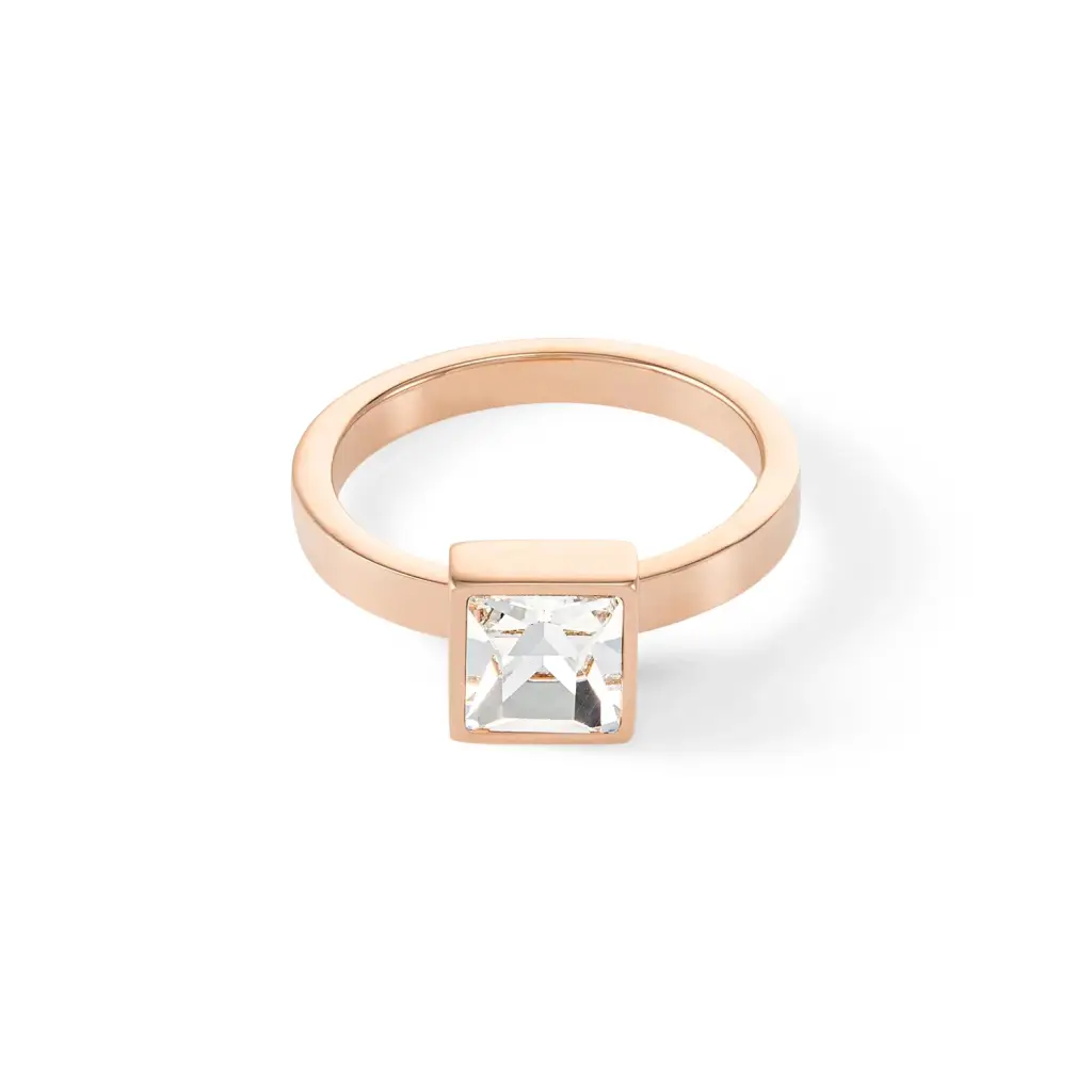 Кольцо Coeur de Lion Brilliant Square Rose Gold 0500/40-1822 52