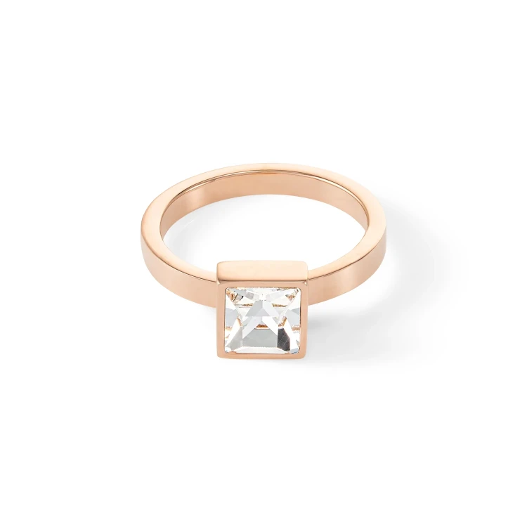 Кольцо Coeur de Lion Brilliant Square Rose Gold 0500/40-1822 52