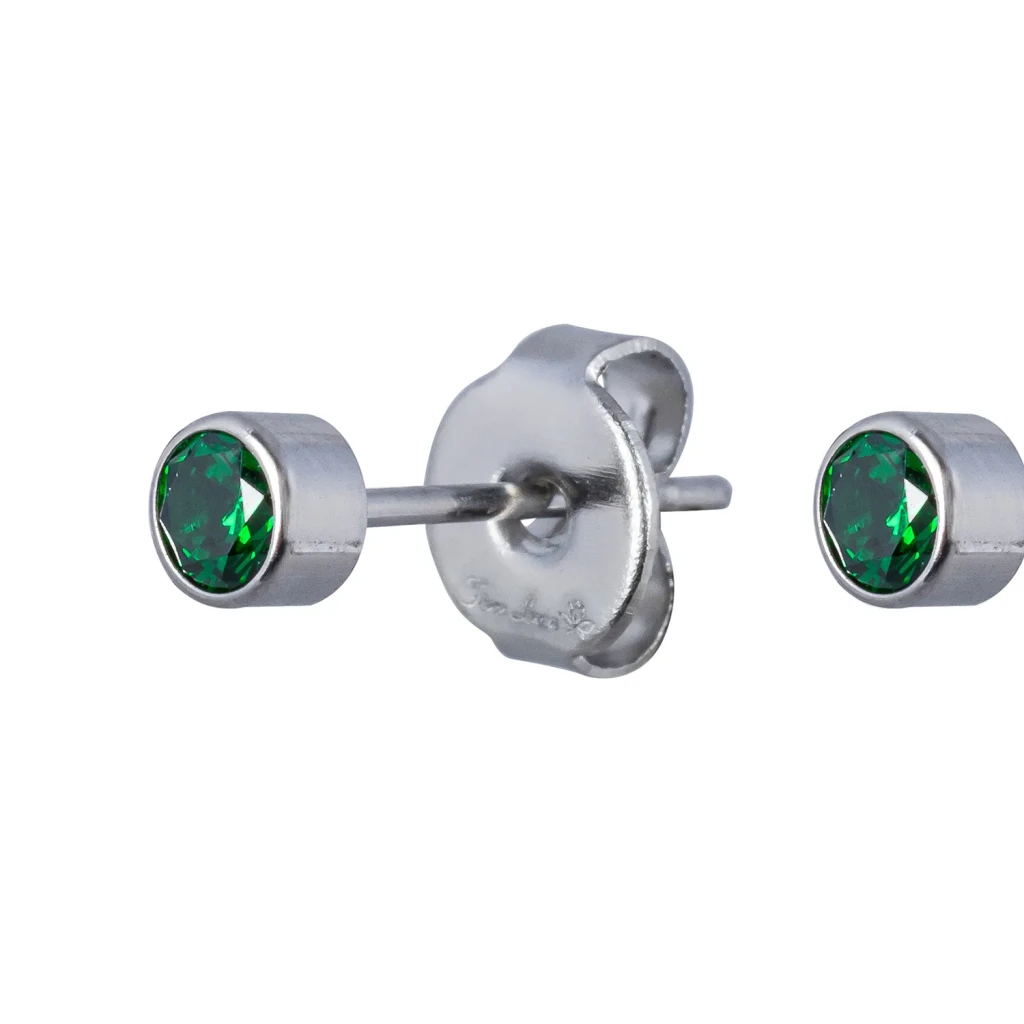 Пусеты Cubic zirconia Green Fiore Luna SWE0128 G S