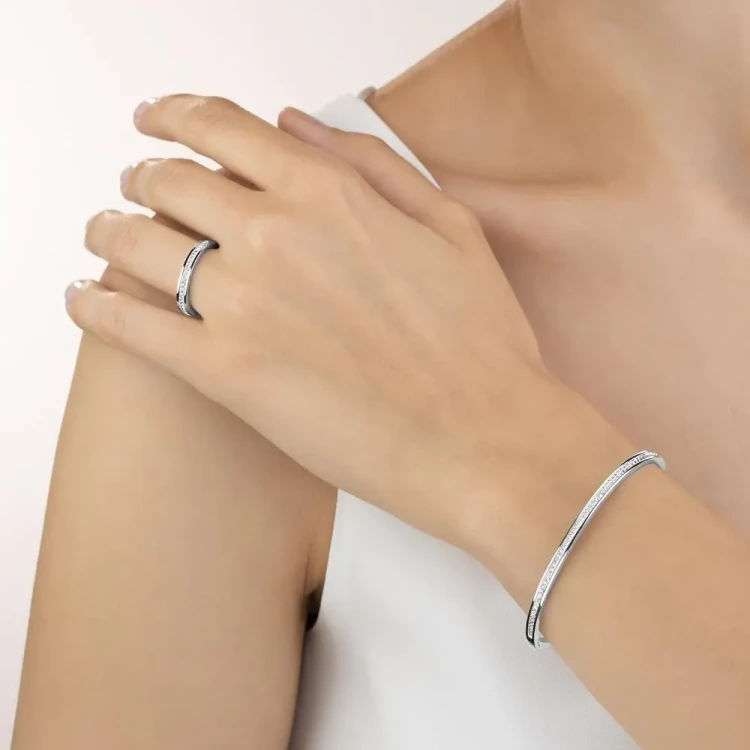 Кольцо Coeur de Lion Crystal-Silver 16.5 мм 0129/40-1817 52