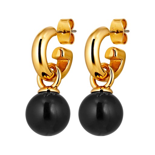 Серьги Dyrberg Kern LONA SG BLACK 490120