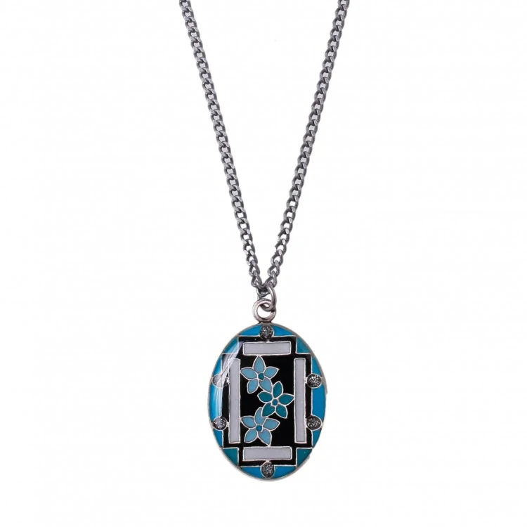 Колье Clara Bijoux Незабудки B75786-D BL