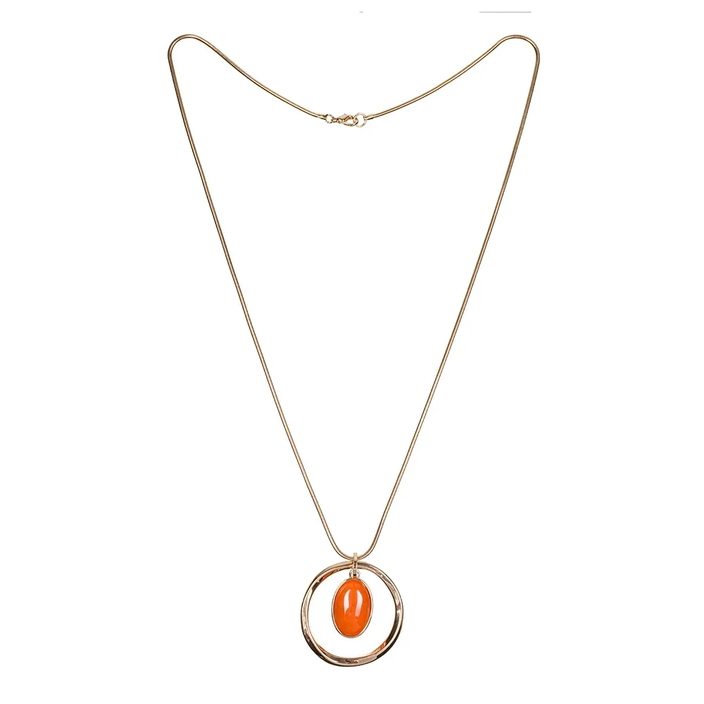 Колье Fiore Luna ORANGE OPAL LN5140 R/G