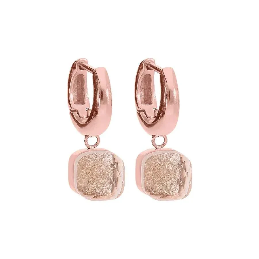 Серьги Qudo Firenze apricot 300383 R/RG