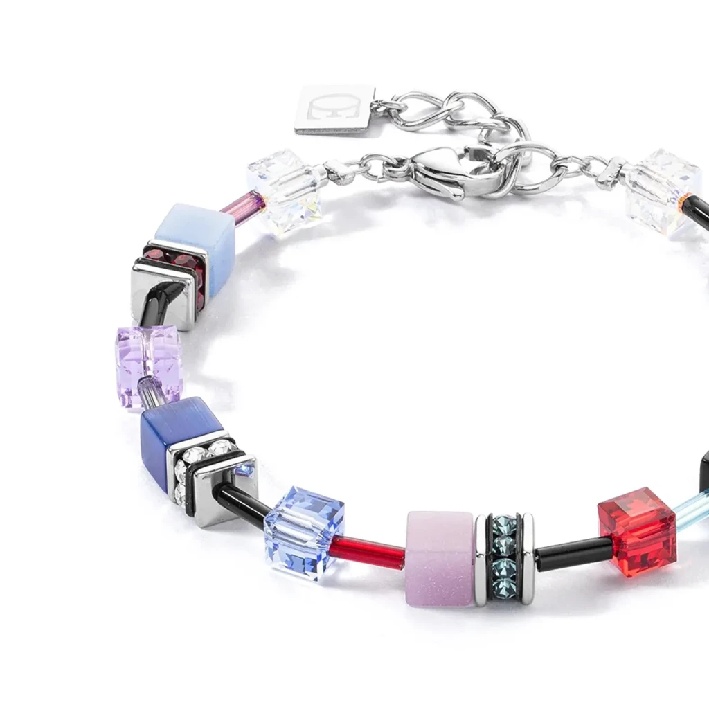 Браслет Coeur de Lion Red-blue-lilac 2838/30-0330