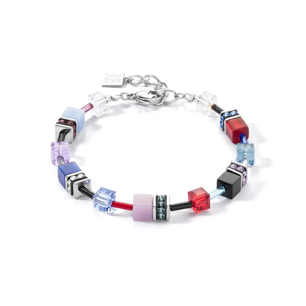 Браслет Coeur de Lion Red-blue-lilac 2838/30-0330
