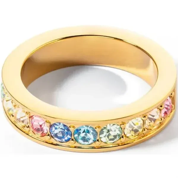 Кольцо Coeur de Lion Multicolor Pastel Gold 16.5 мм 0131/40-1590 52