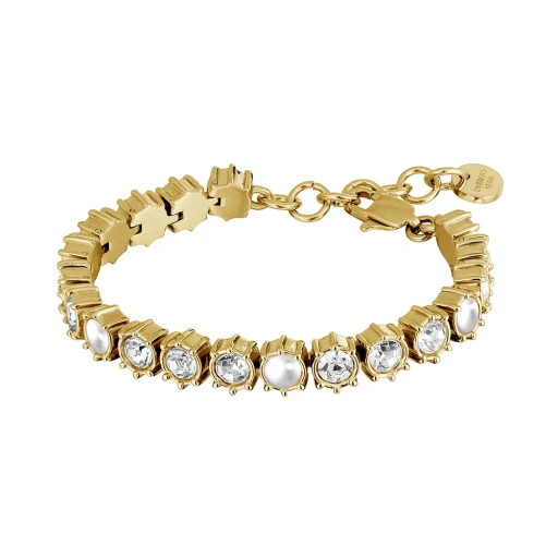 Браслет Dyrberg Kern COURAGE SG CRYSTAL / WHITE PEARL 480147