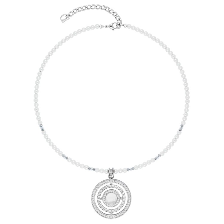 Колье Coeur de Lion White-Silver 2063/10-1417