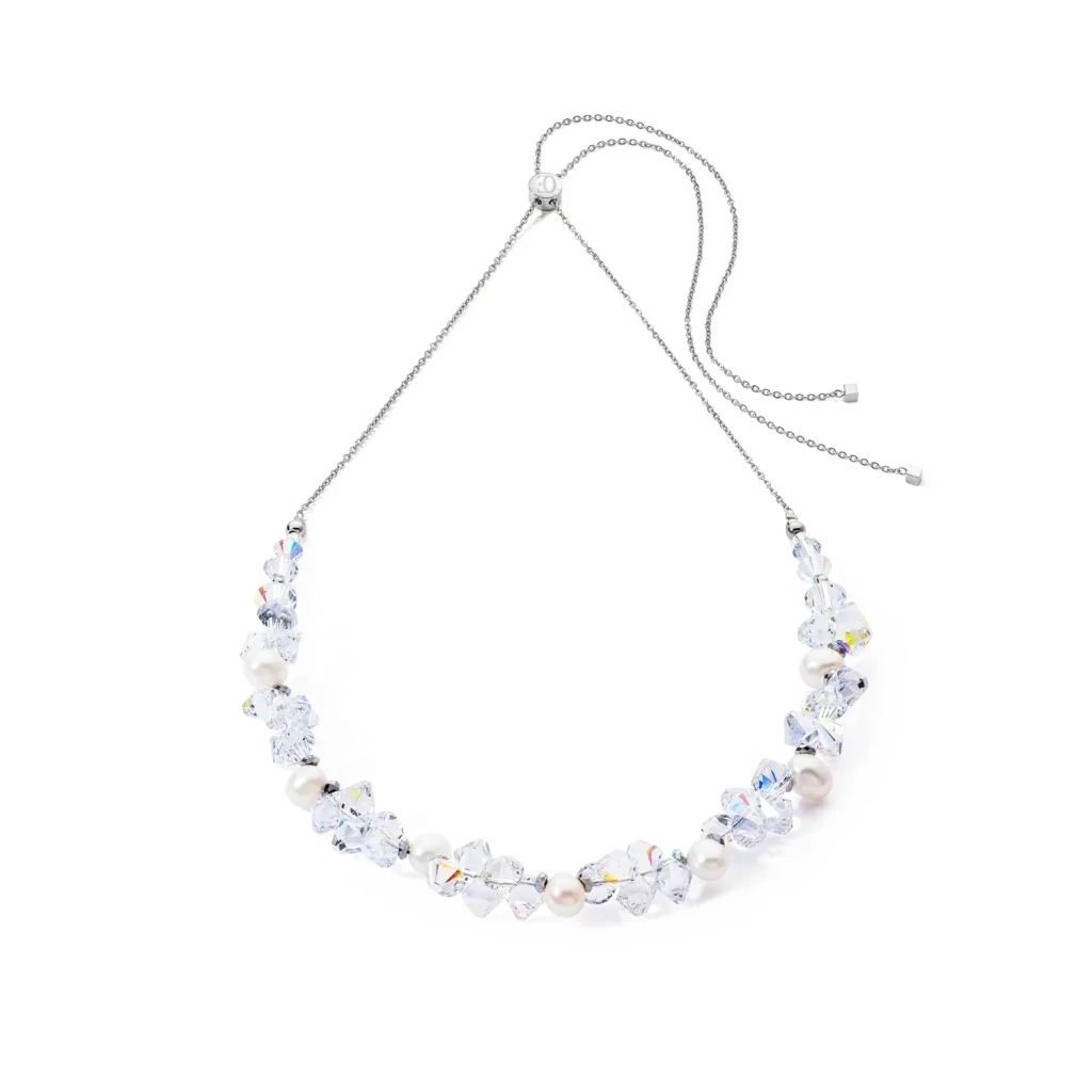 Колье Coeur de Lion White-Silver 1124/10-1417