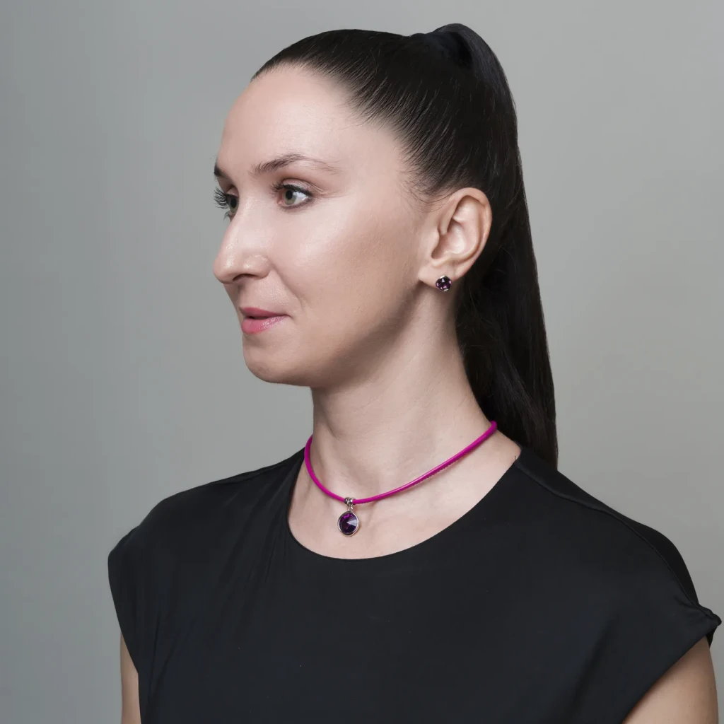 Fiore Luna Пусеты Amethyst A1909.M11 V/S