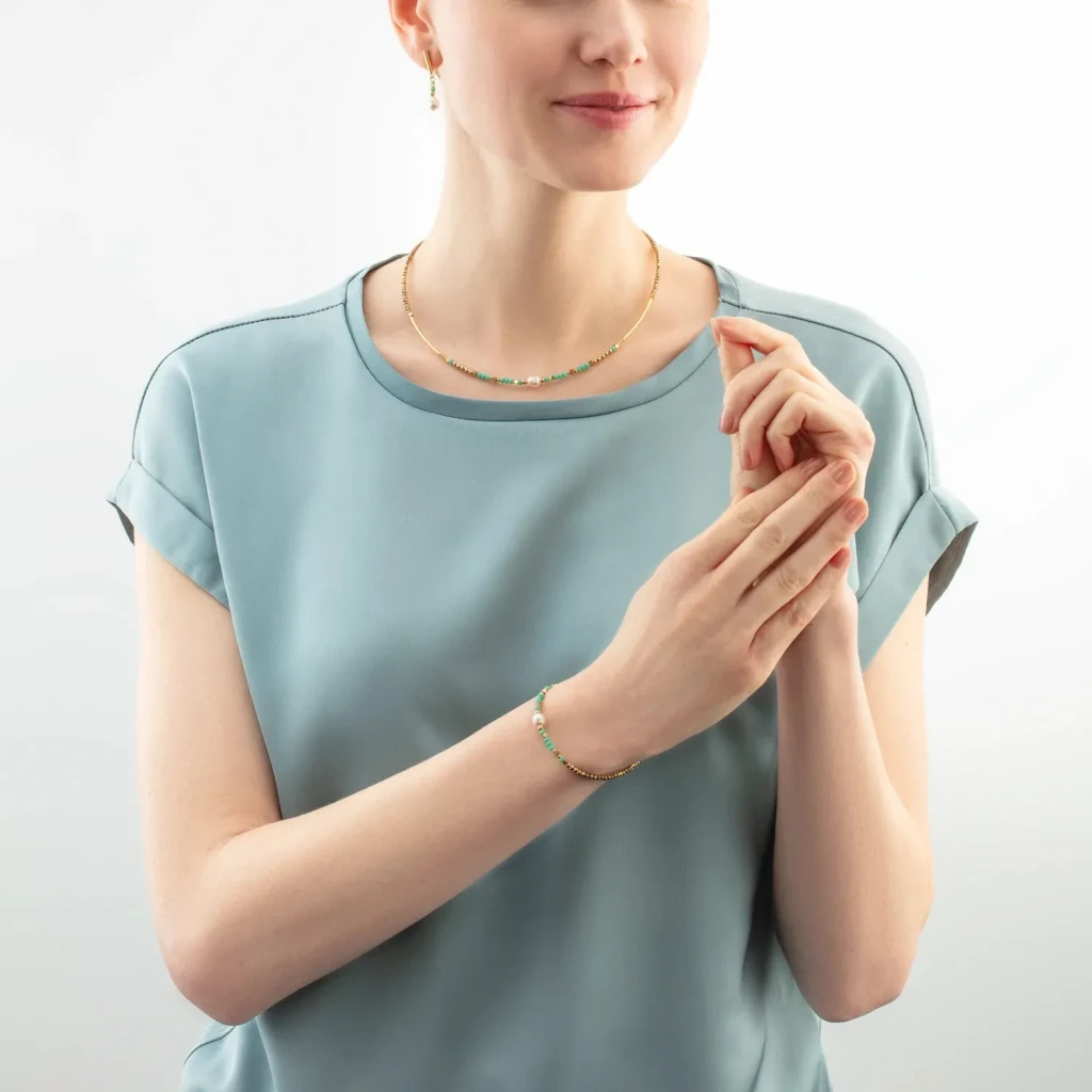 Серьги Coeur de Lion Mint Green 4358/21-0522