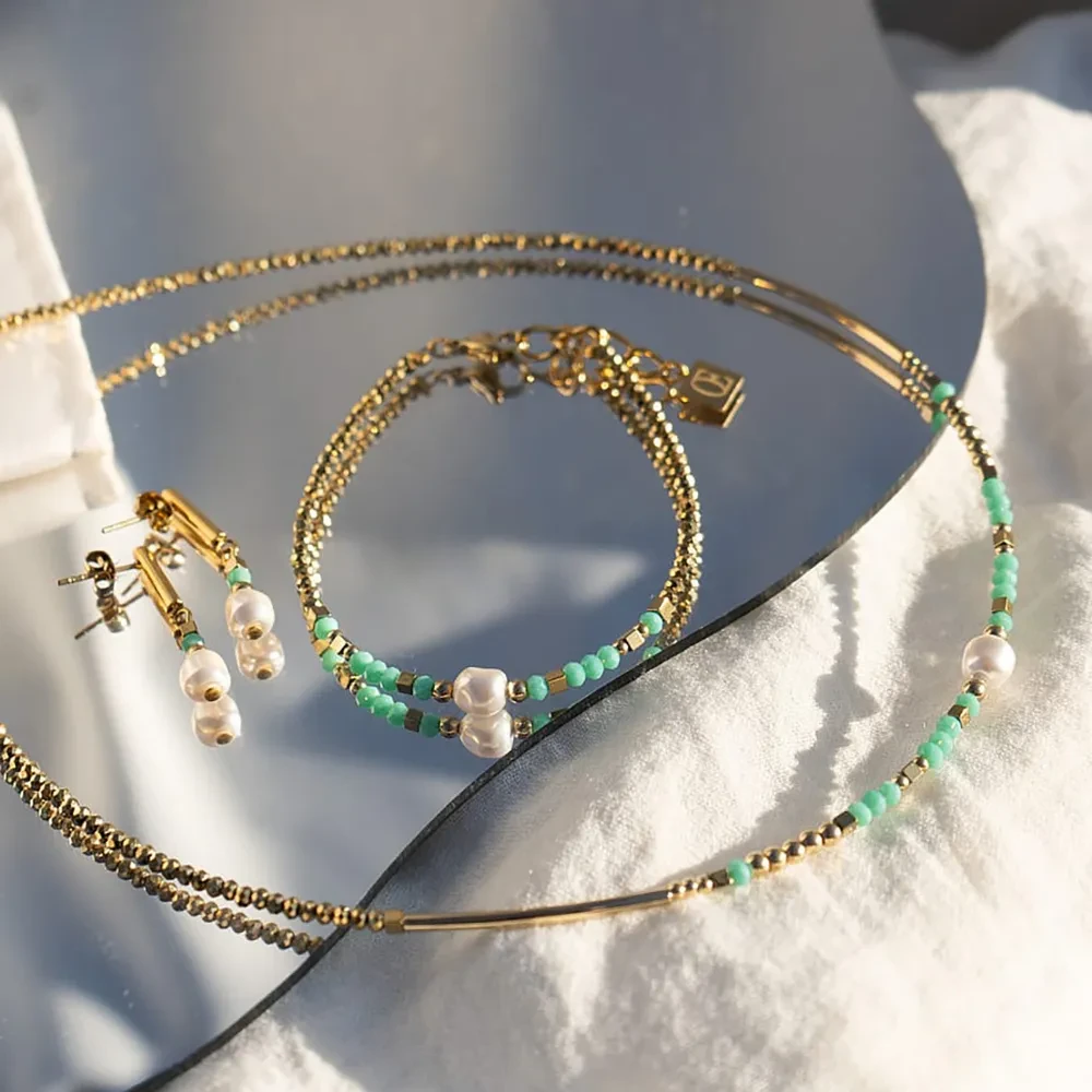 Серьги Coeur de Lion Mint Green 4358/21-0522