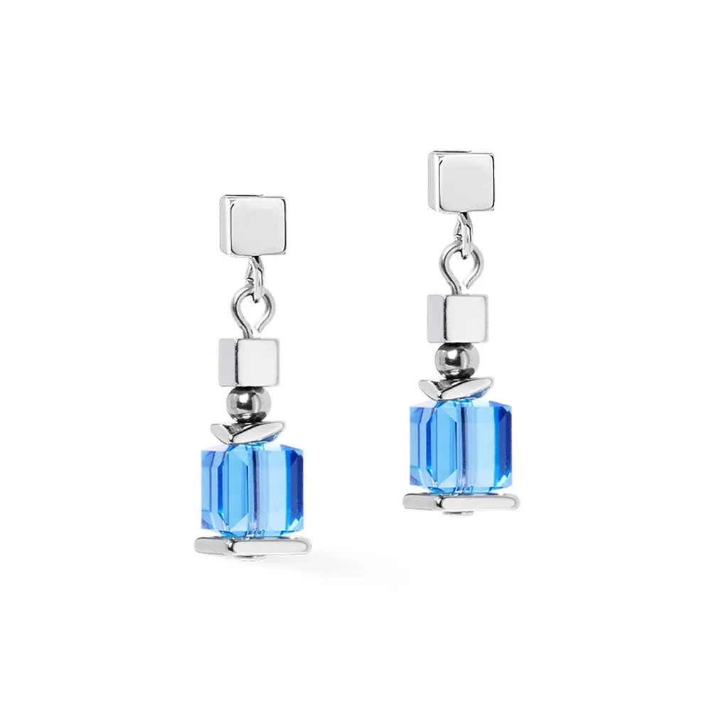 Серьги Coeur de Lion Blue-Silver 2100/21-0717