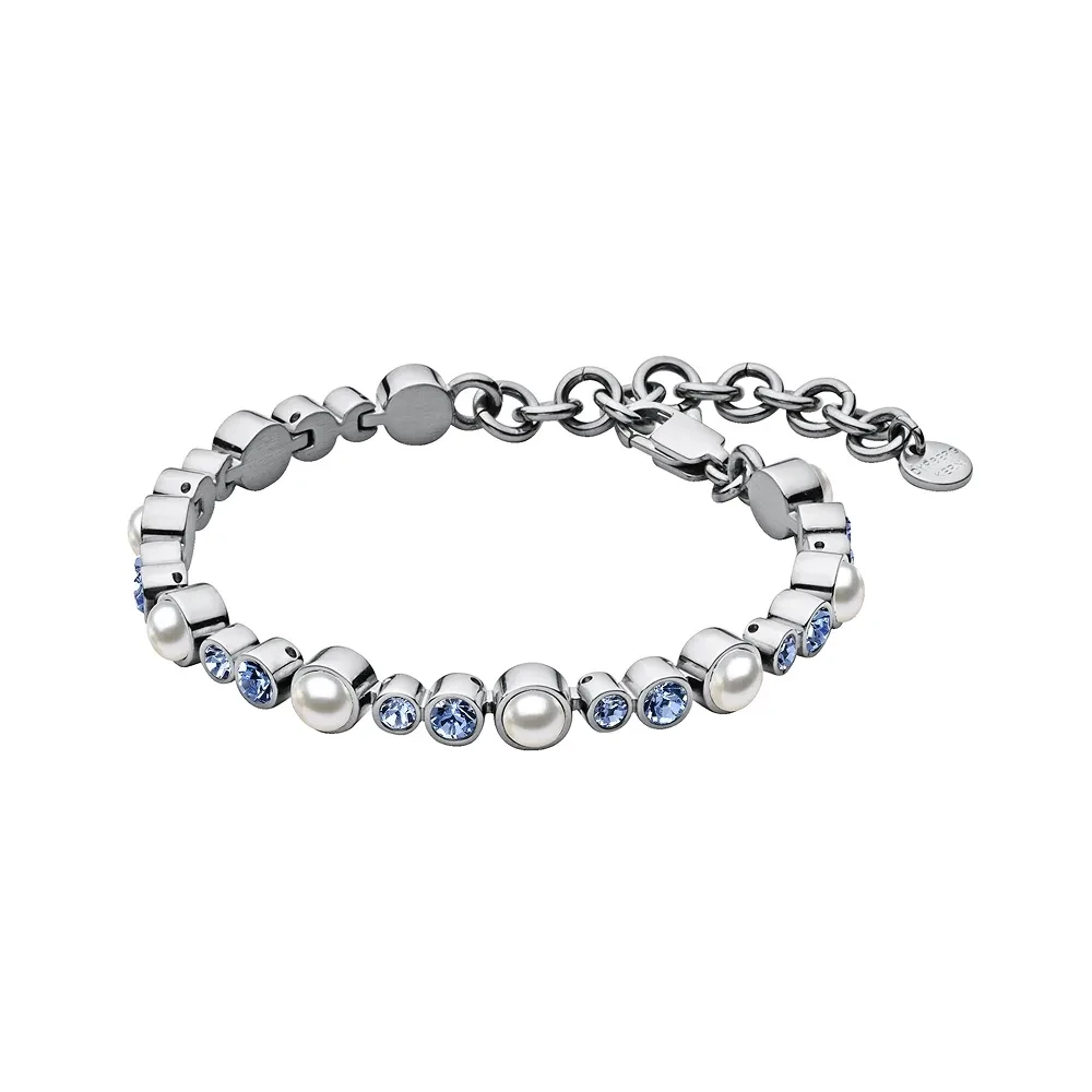 Браслет Dyrberg Kern SACHA SS LIGHT SAPPHIRE / WHITE PEARL 460097