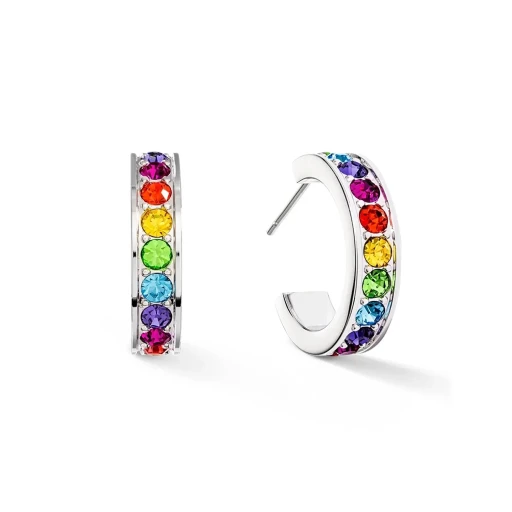 Пусеты Coeur de Lion Multicolour Silver 0131/21-1517