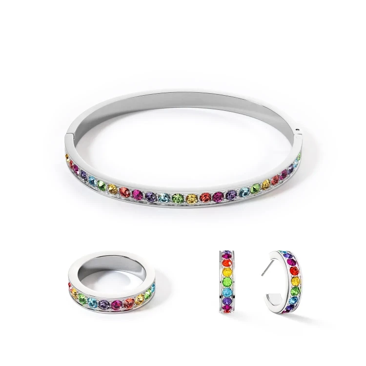 Пусеты Coeur de Lion Multicolour Silver 0131/21-1517