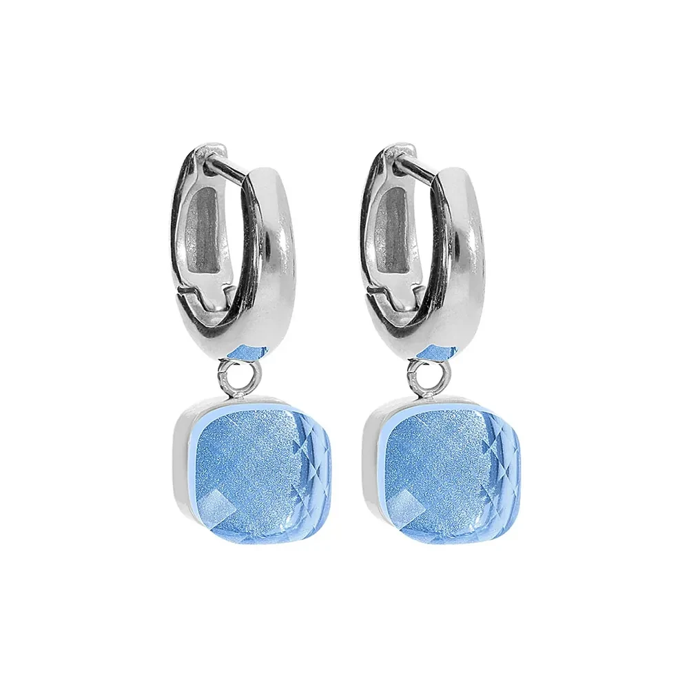 Серьги Qudo FIRENZE (S) Light Sapphire 107000/20-4715