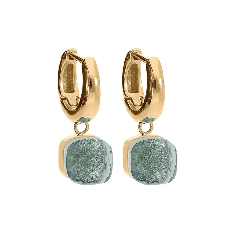 Серьги Qudo FIRENZE (G) Light Grey 107001/20-5223