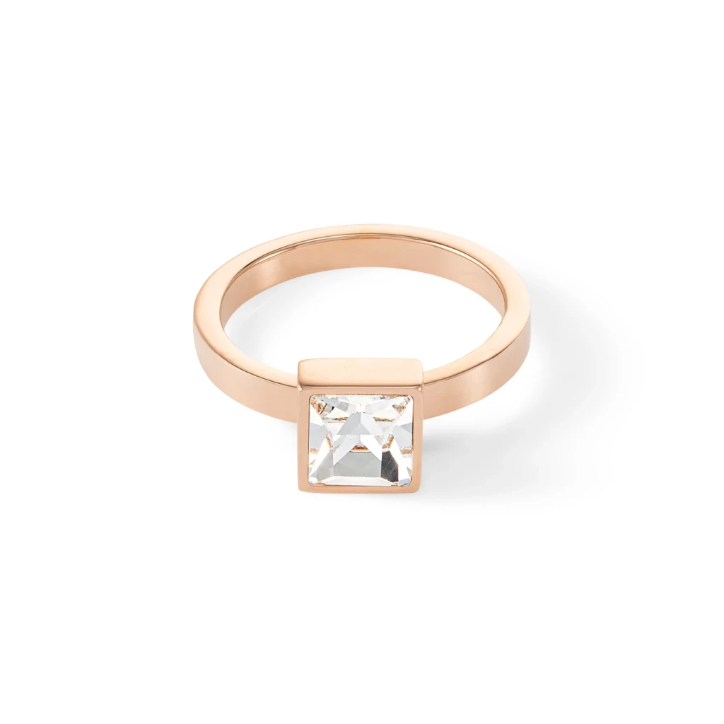 Кольцо Coeur de Lion Brilliant Square Rose Gold 0500/40-1822 54