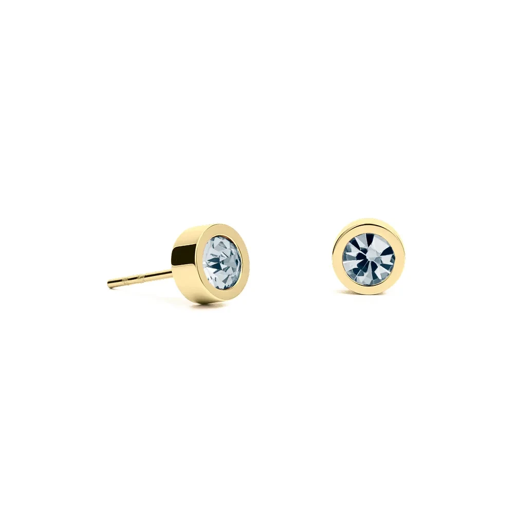 Fiore Luna Пусеты Sky Blue 6х3 SWE126 BS G