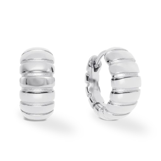 Серьги Coeur de Lion Hoop 14мм Silver 0155/23-1700