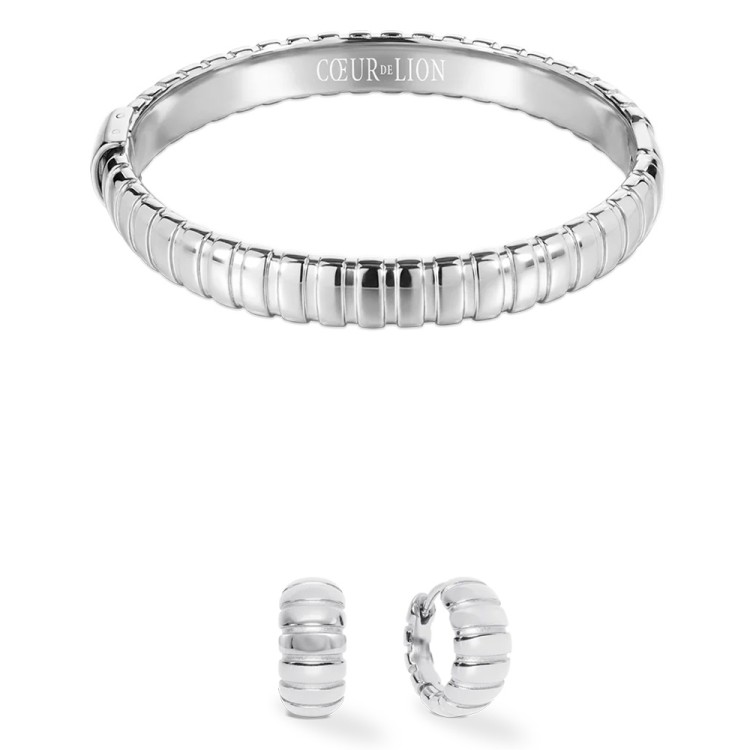 Серьги Coeur de Lion Hoop 14мм Silver 0155/23-1700