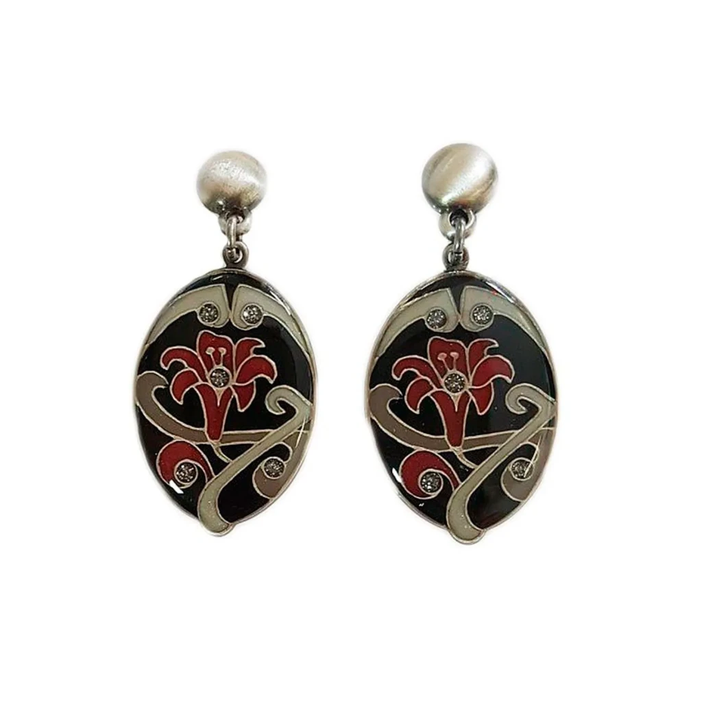 Серьги Clara Bijoux лилия A77354.4 BW