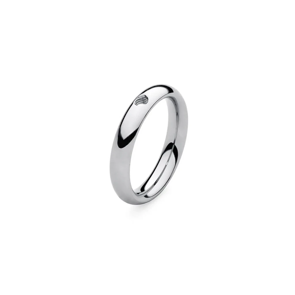Кольцо Qudo - База Basic Small Silver 16.5 мм 627041 S