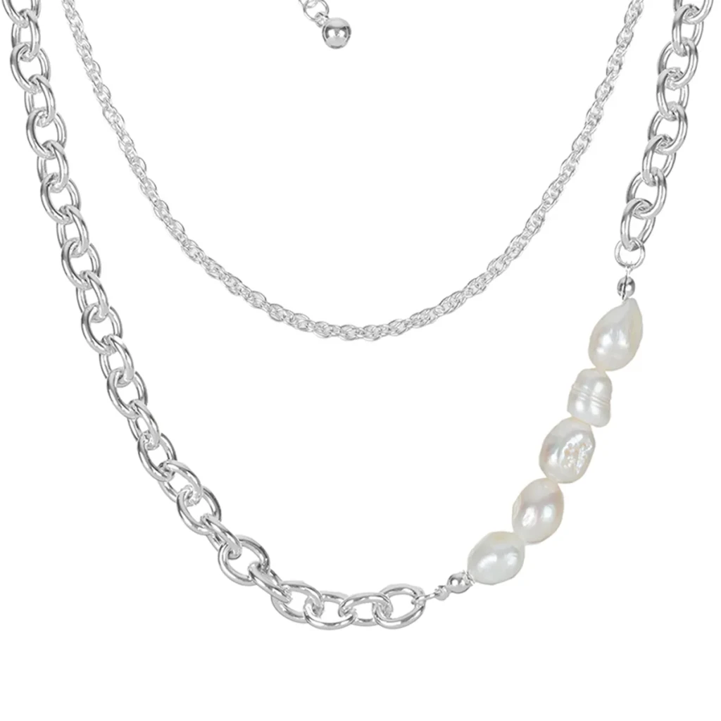 Колье Fiora Luna Bella Pearle Сarabiner BL1010/MP S