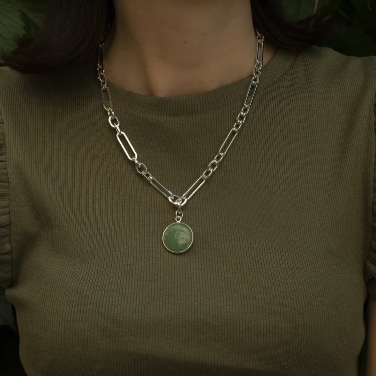Колье Fiore Luna GREEN AVENTURINE LN5150 G/S