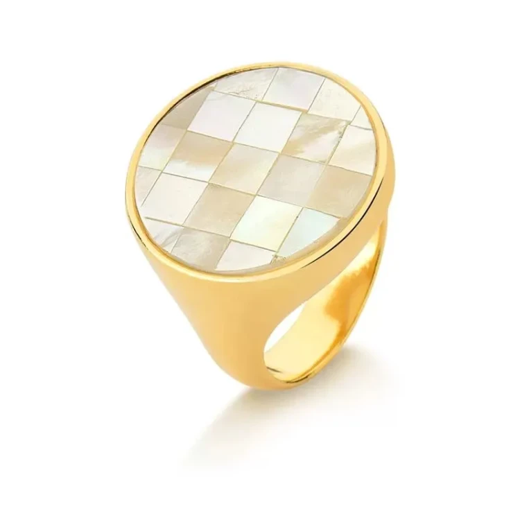 Кольцо Possebon Mother Pearl Mosaic K2155.1/17,2 G 20