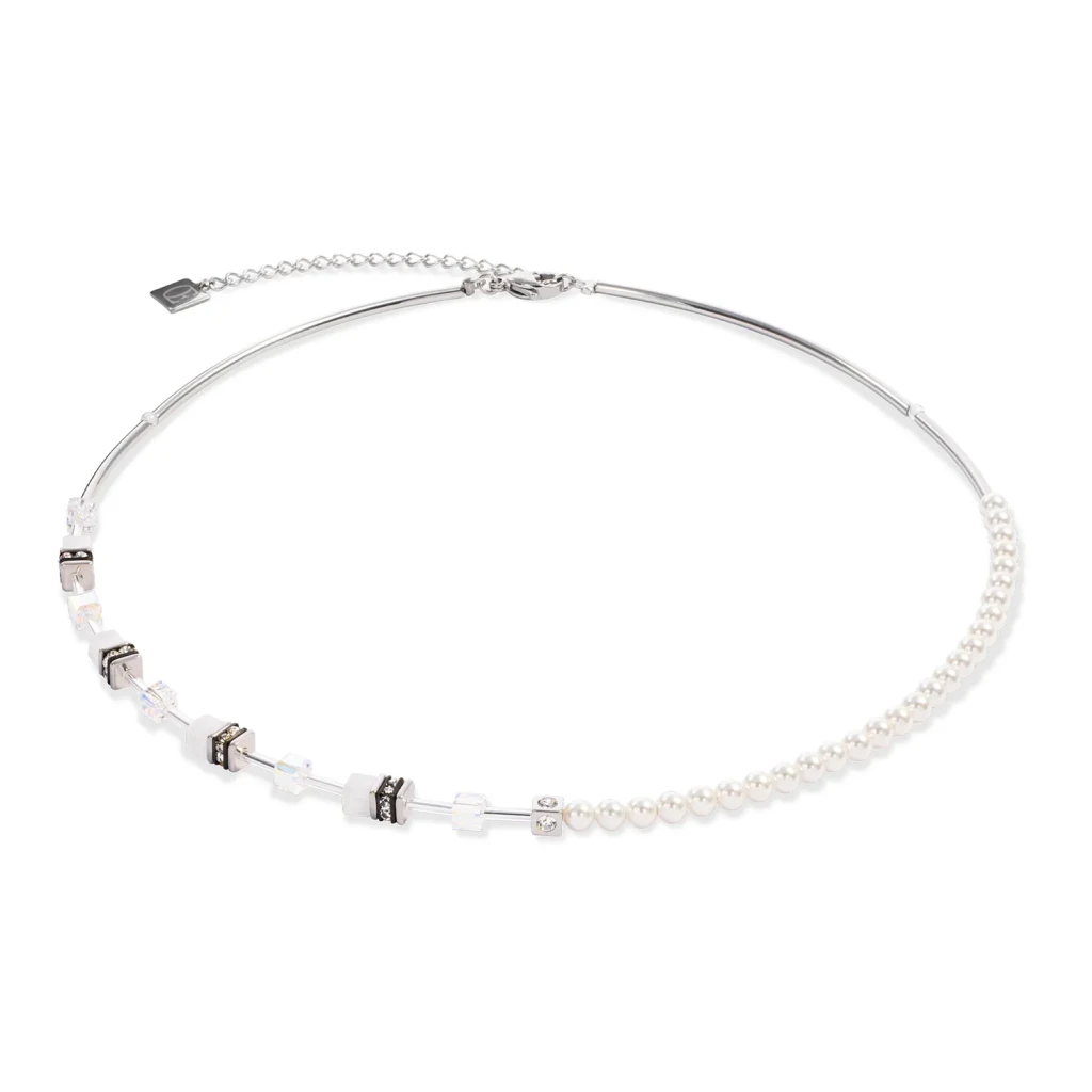 Колье Coeur de Lion White-Silver 4087/10-1417