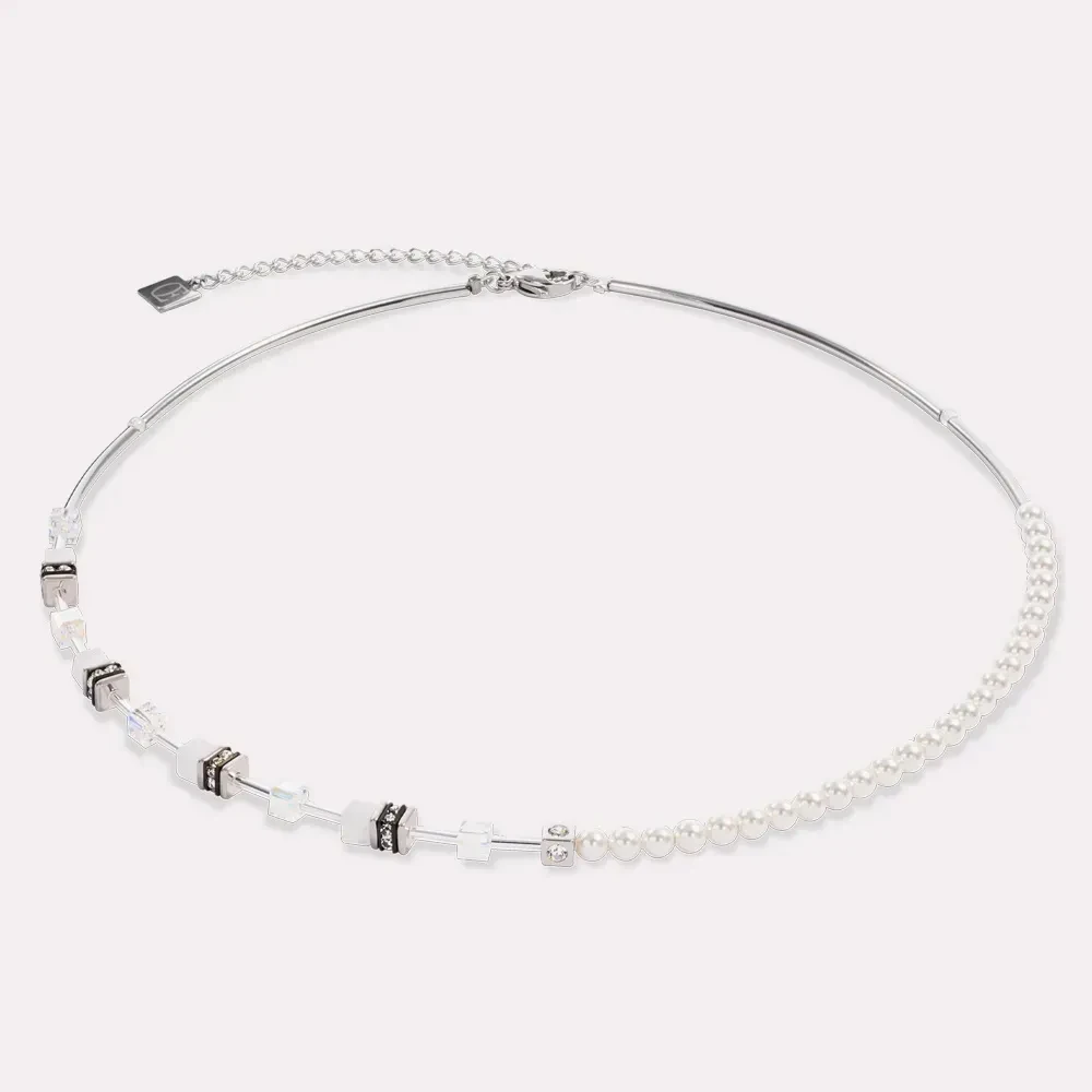 Колье Coeur de Lion White-Silver 4087/10-1417