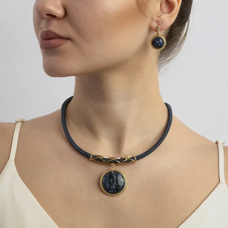 Комплект Possebon pearl sodalite S0467.22 BL/G